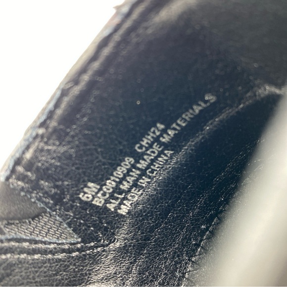 BOC B.O.C. Black Leather Heeled Platform Clogs Mule Shoes  6 Earthy Granola - Picture 6 of 7